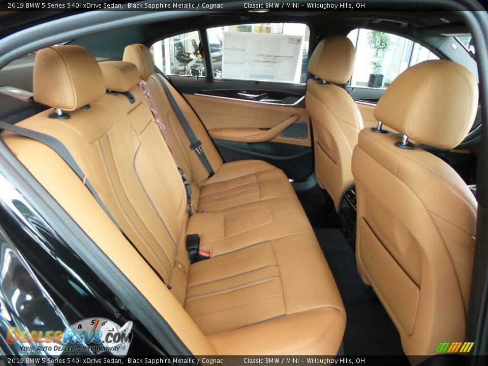 Rear Seat of 2019 BMW 5 Series 540i xDrive Sedan Photo #7