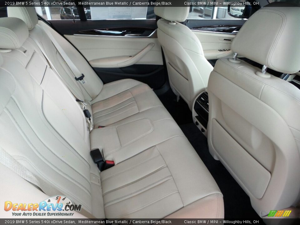 Rear Seat of 2019 BMW 5 Series 540i xDrive Sedan Photo #7
