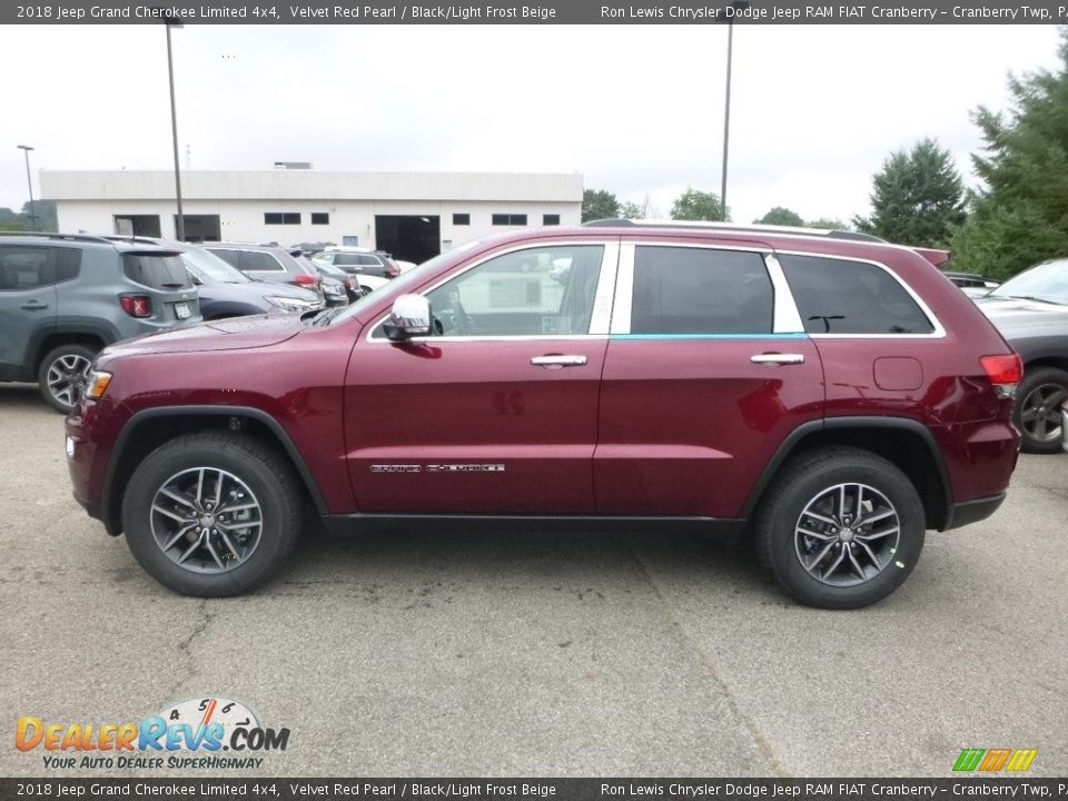 2018 Jeep Grand Cherokee Limited 4x4 Velvet Red Pearl / Black/Light Frost Beige Photo #2