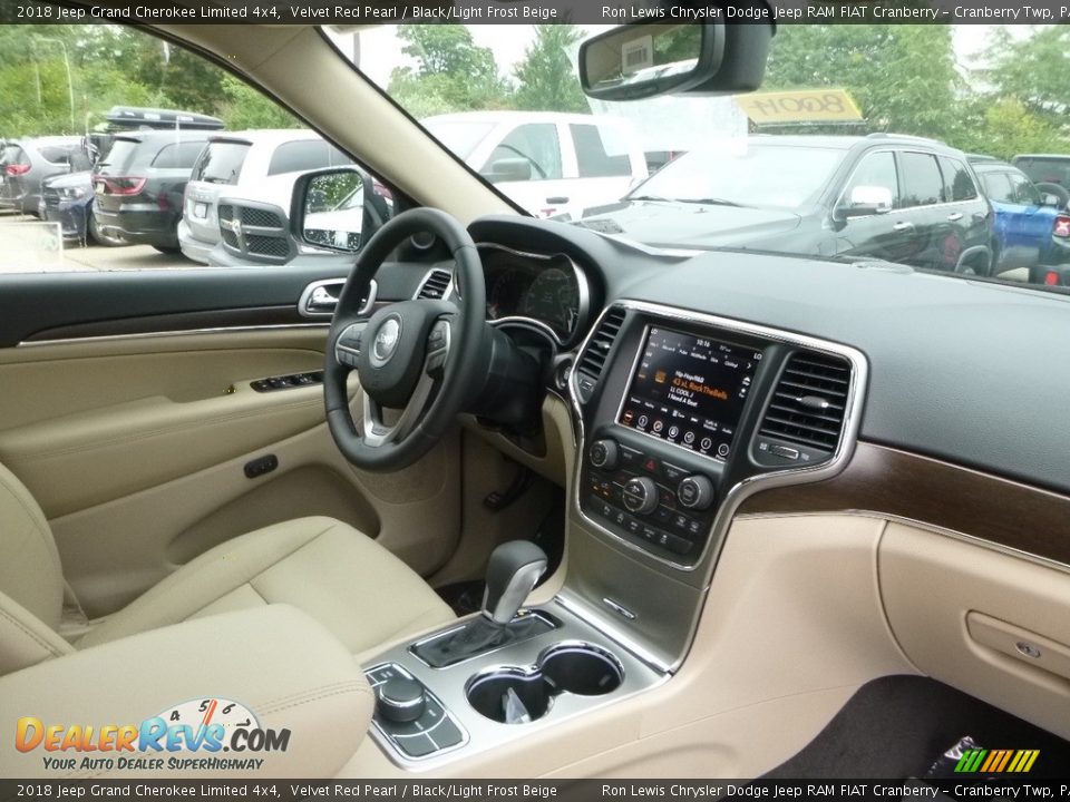 2018 Jeep Grand Cherokee Limited 4x4 Velvet Red Pearl / Black/Light Frost Beige Photo #11