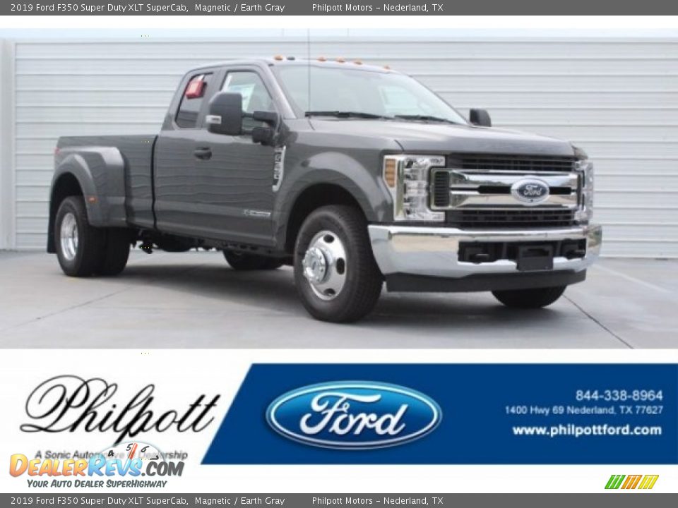 2019 Ford F350 Super Duty XLT SuperCab Magnetic / Earth Gray Photo #1