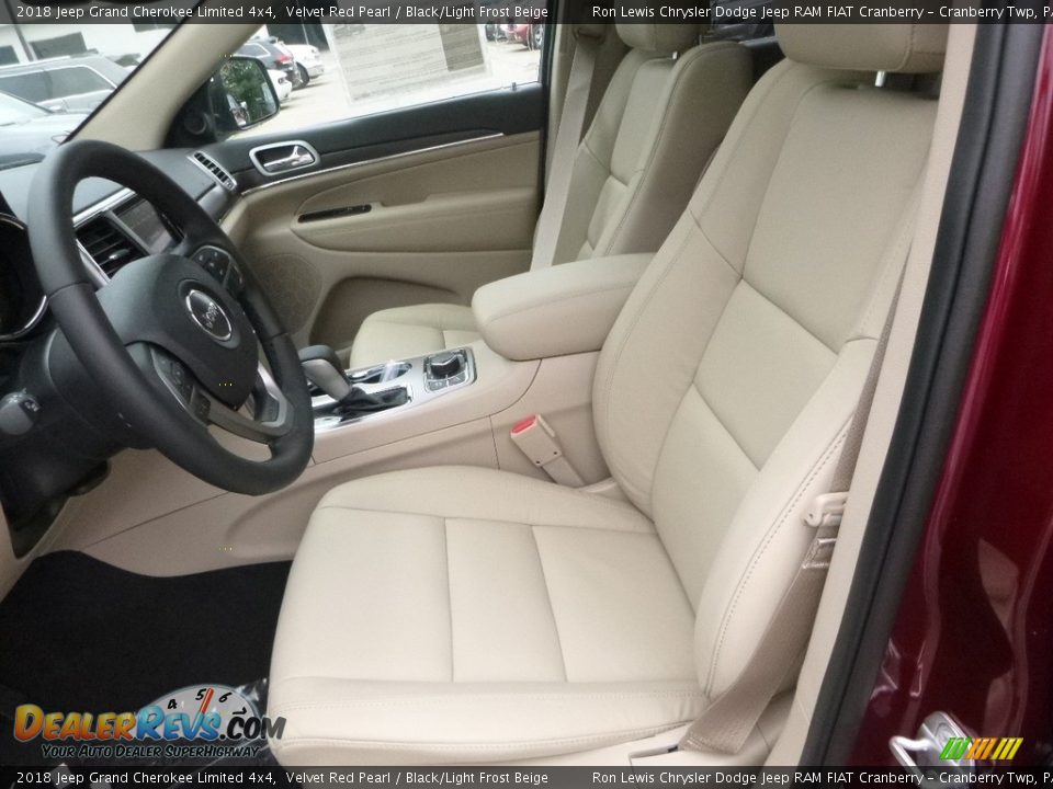 2018 Jeep Grand Cherokee Limited 4x4 Velvet Red Pearl / Black/Light Frost Beige Photo #15