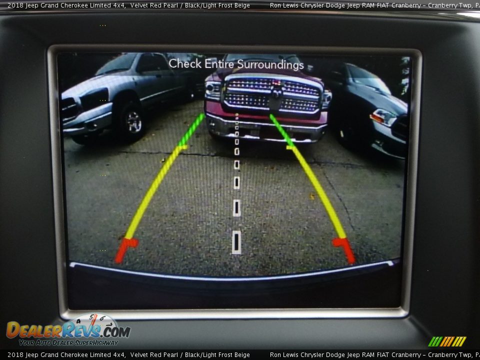 2018 Jeep Grand Cherokee Limited 4x4 Velvet Red Pearl / Black/Light Frost Beige Photo #18