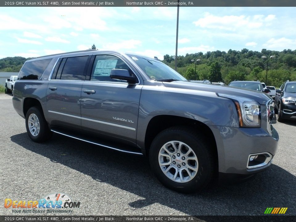 2019 GMC Yukon XL SLT 4WD Satin Steel Metallic / Jet Black Photo #3