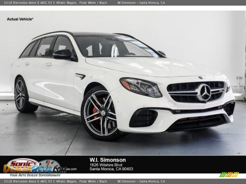 2018 Mercedes-Benz E AMG 63 S 4Matic Wagon Polar White / Black Photo #1