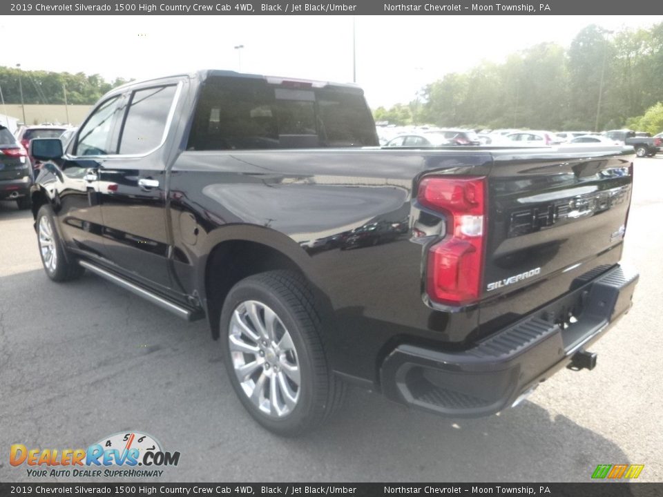 2019 Chevrolet Silverado 1500 High Country Crew Cab 4WD Black / Jet Black/Umber Photo #3