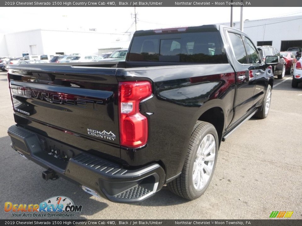 2019 Chevrolet Silverado 1500 High Country Crew Cab 4WD Black / Jet Black/Umber Photo #5