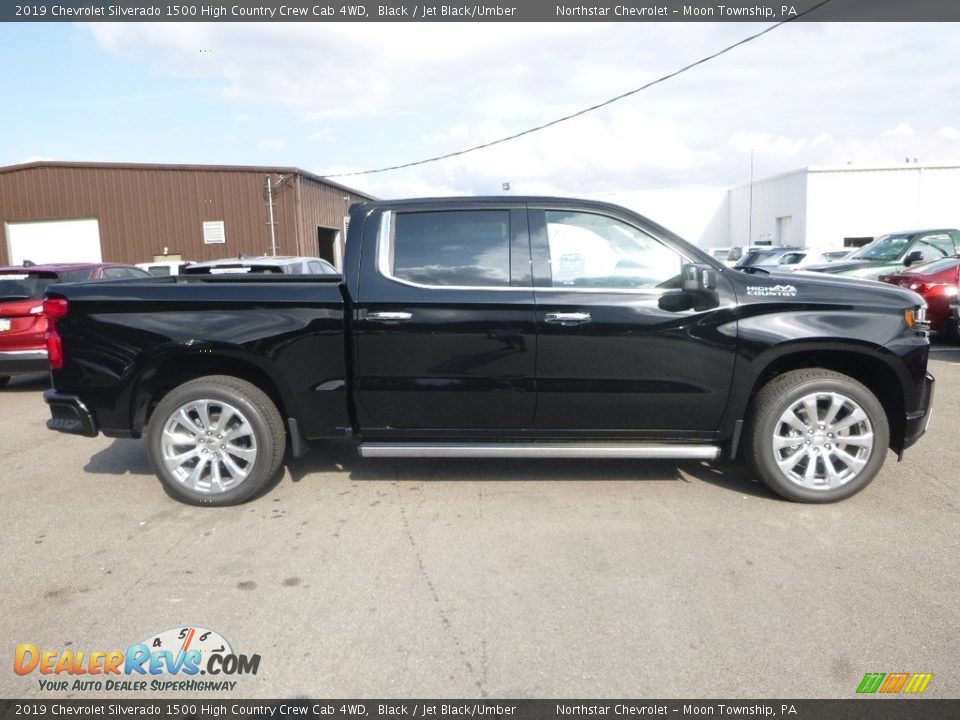 Black 2019 Chevrolet Silverado 1500 High Country Crew Cab 4WD Photo #6