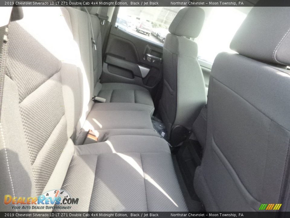2019 Chevrolet Silverado LD LT Z71 Double Cab 4x4 Midnight Edition Black / Jet Black Photo #12
