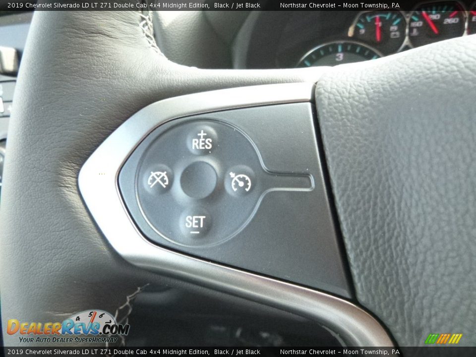 2019 Chevrolet Silverado LD LT Z71 Double Cab 4x4 Midnight Edition Black / Jet Black Photo #20
