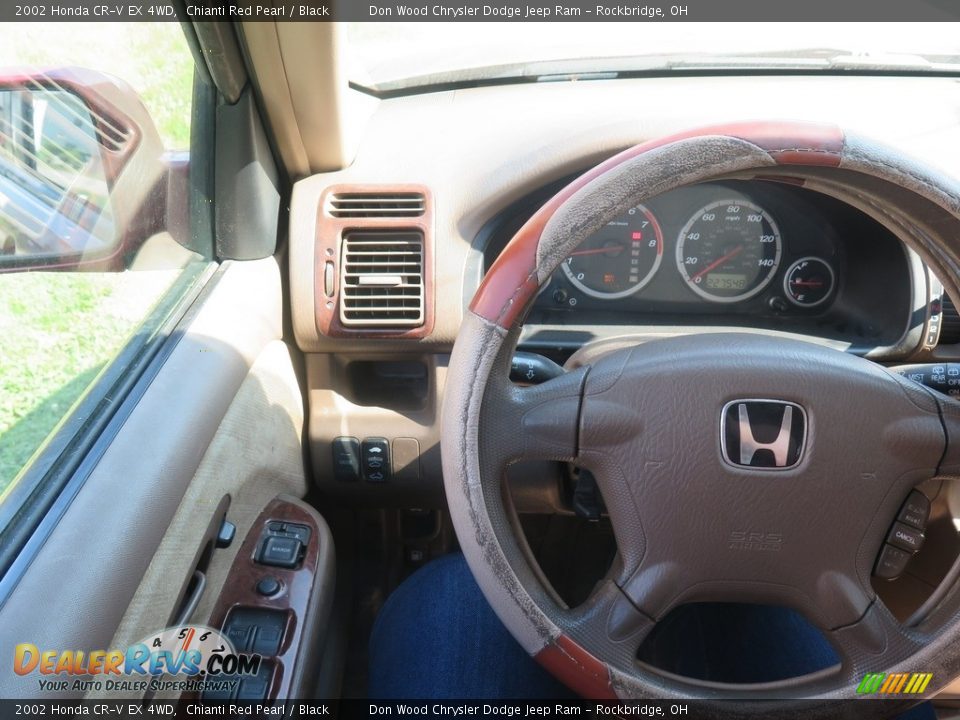 2002 Honda CR-V EX 4WD Chianti Red Pearl / Black Photo #11