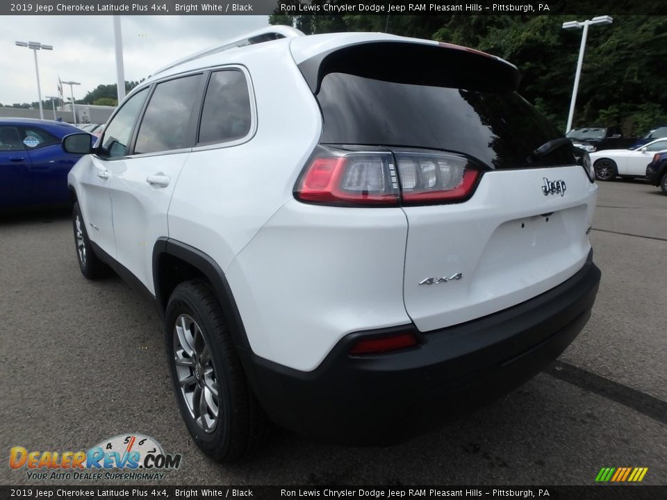 2019 Jeep Cherokee Latitude Plus 4x4 Bright White / Black Photo #3