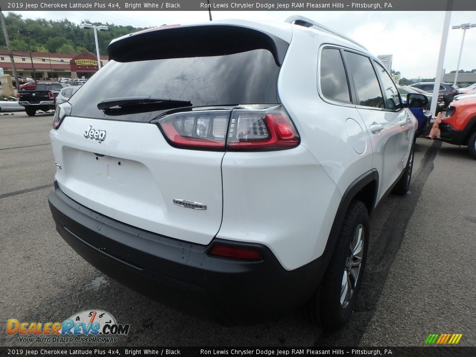 2019 Jeep Cherokee Latitude Plus 4x4 Bright White / Black Photo #5