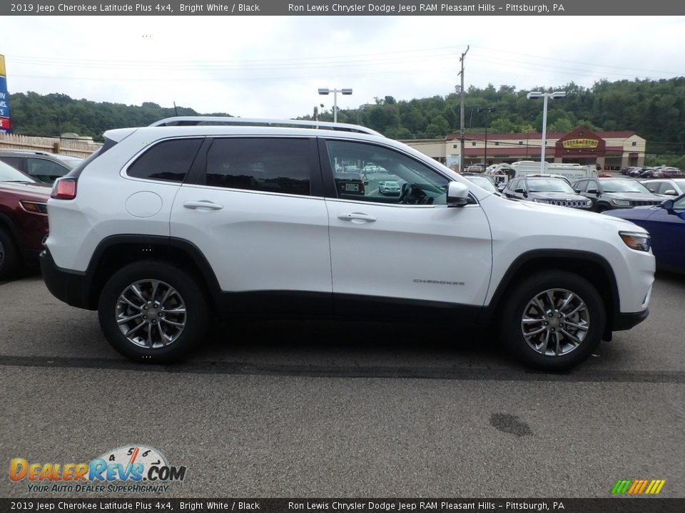 2019 Jeep Cherokee Latitude Plus 4x4 Bright White / Black Photo #6