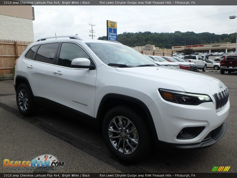 2019 Jeep Cherokee Latitude Plus 4x4 Bright White / Black Photo #7