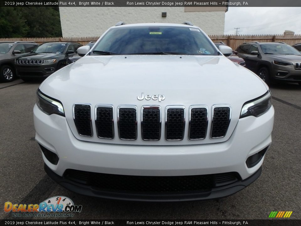 2019 Jeep Cherokee Latitude Plus 4x4 Bright White / Black Photo #8