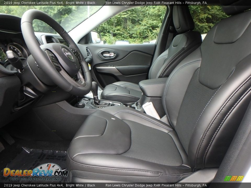 2019 Jeep Cherokee Latitude Plus 4x4 Bright White / Black Photo #10
