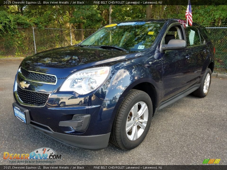 2015 Chevrolet Equinox LS Blue Velvet Metallic / Jet Black Photo #3