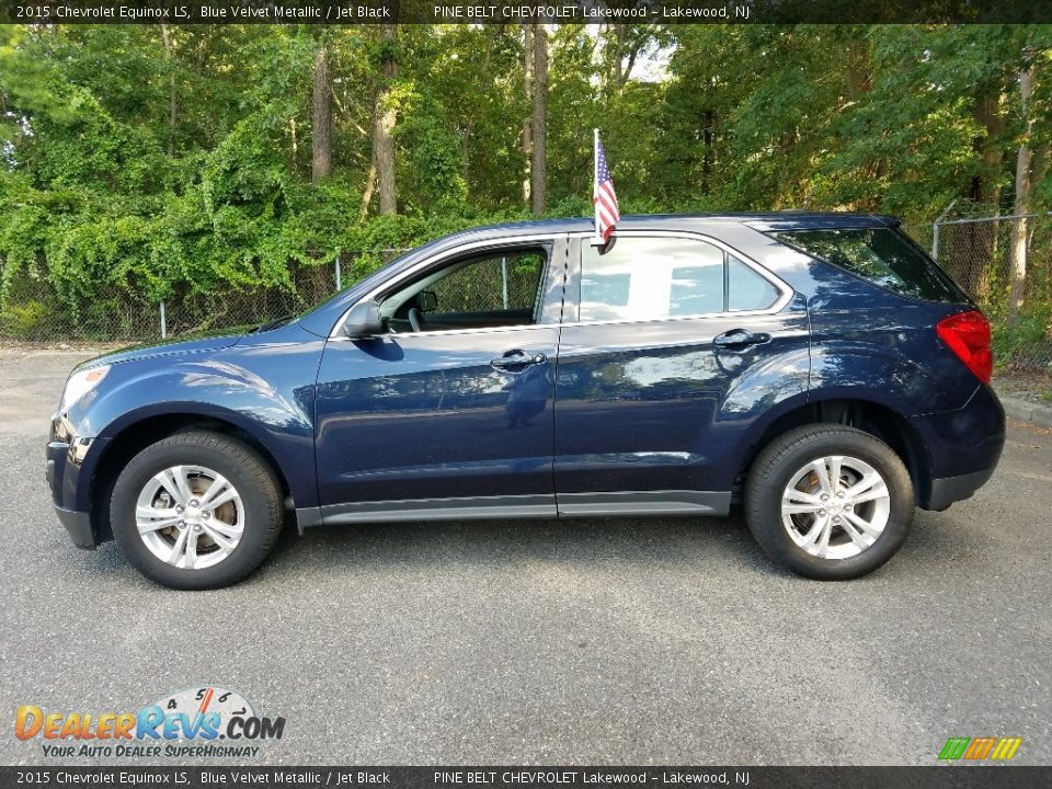 2015 Chevrolet Equinox LS Blue Velvet Metallic / Jet Black Photo #4