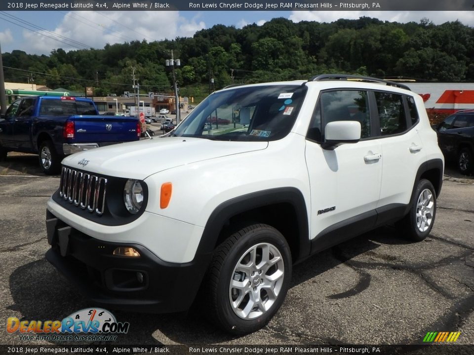 2018 Jeep Renegade Latitude 4x4 Alpine White / Black Photo #1