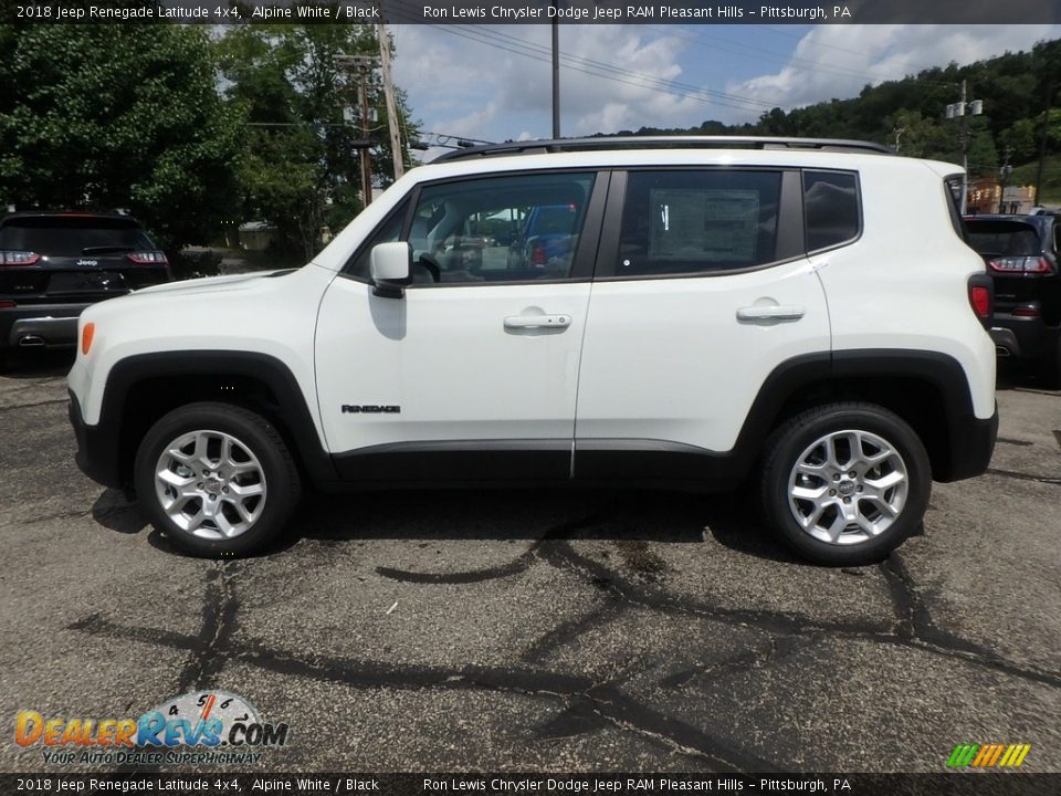 2018 Jeep Renegade Latitude 4x4 Alpine White / Black Photo #2