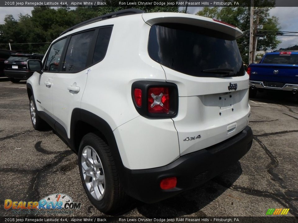 2018 Jeep Renegade Latitude 4x4 Alpine White / Black Photo #3