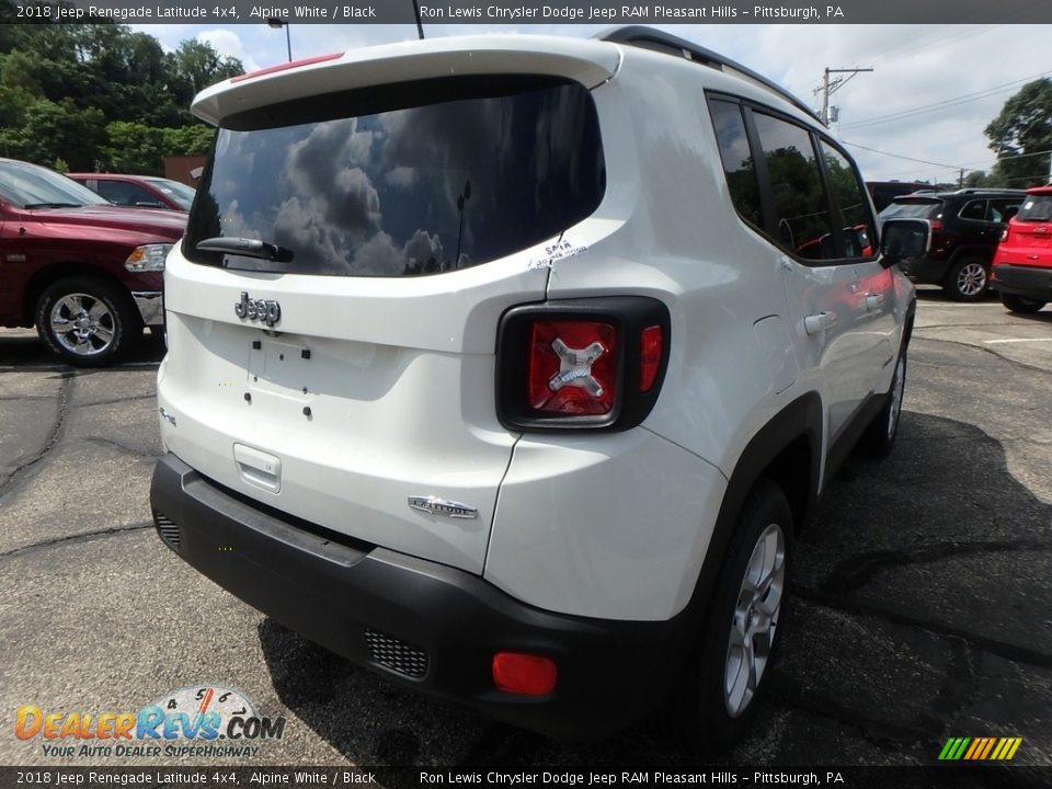 2018 Jeep Renegade Latitude 4x4 Alpine White / Black Photo #5