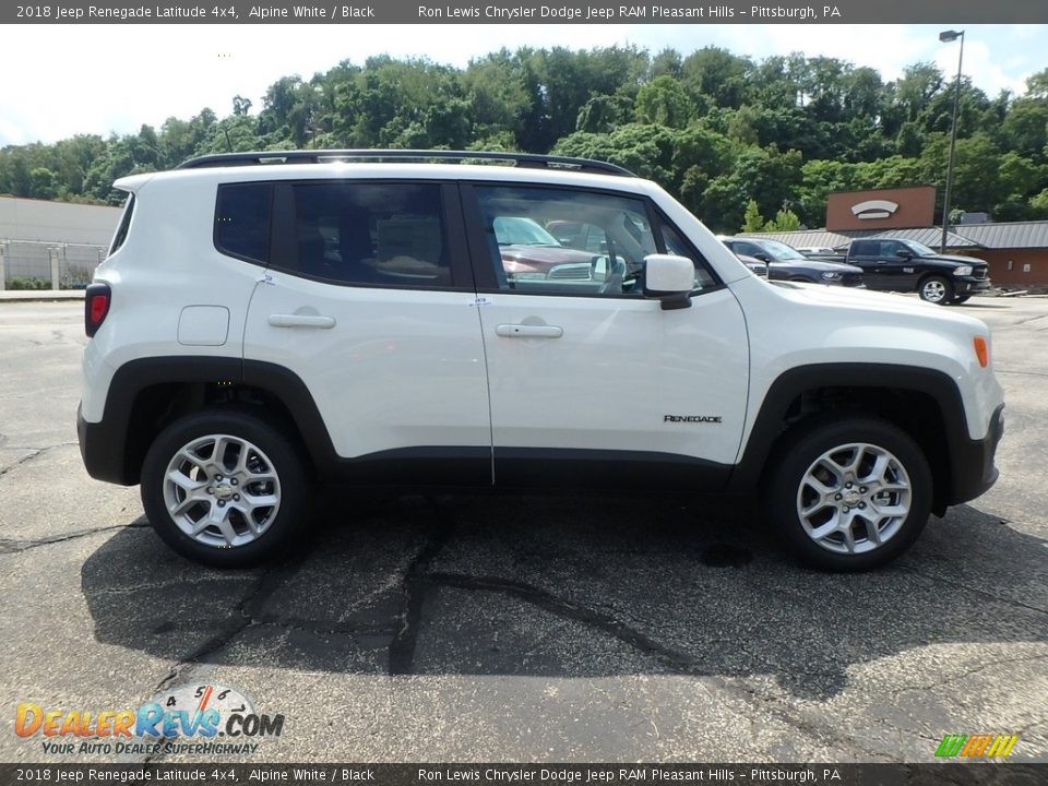 2018 Jeep Renegade Latitude 4x4 Alpine White / Black Photo #6