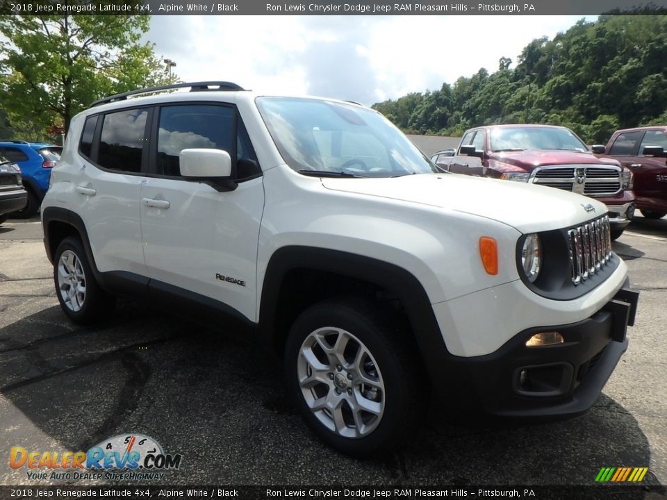 2018 Jeep Renegade Latitude 4x4 Alpine White / Black Photo #7