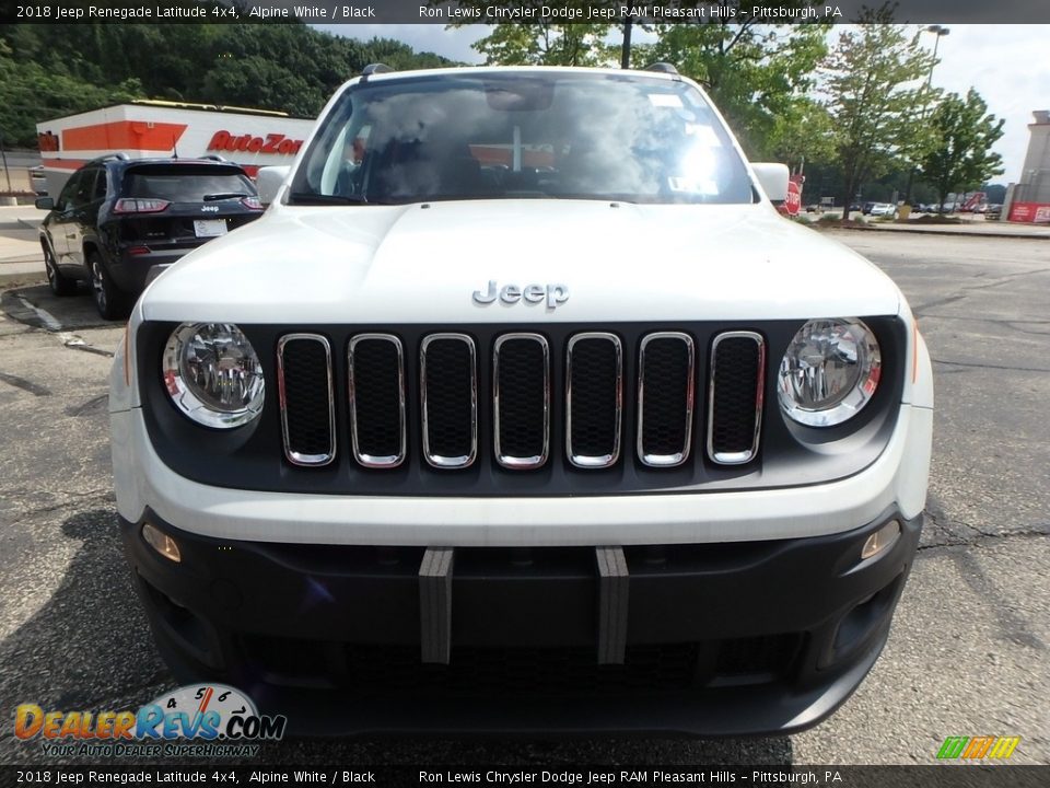 2018 Jeep Renegade Latitude 4x4 Alpine White / Black Photo #8