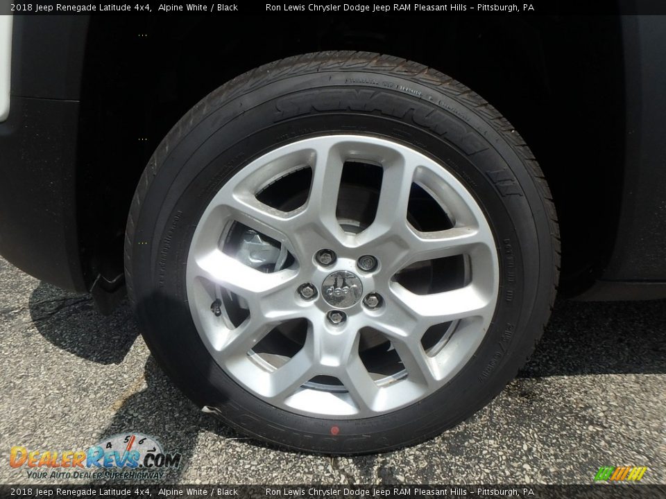 2018 Jeep Renegade Latitude 4x4 Alpine White / Black Photo #9