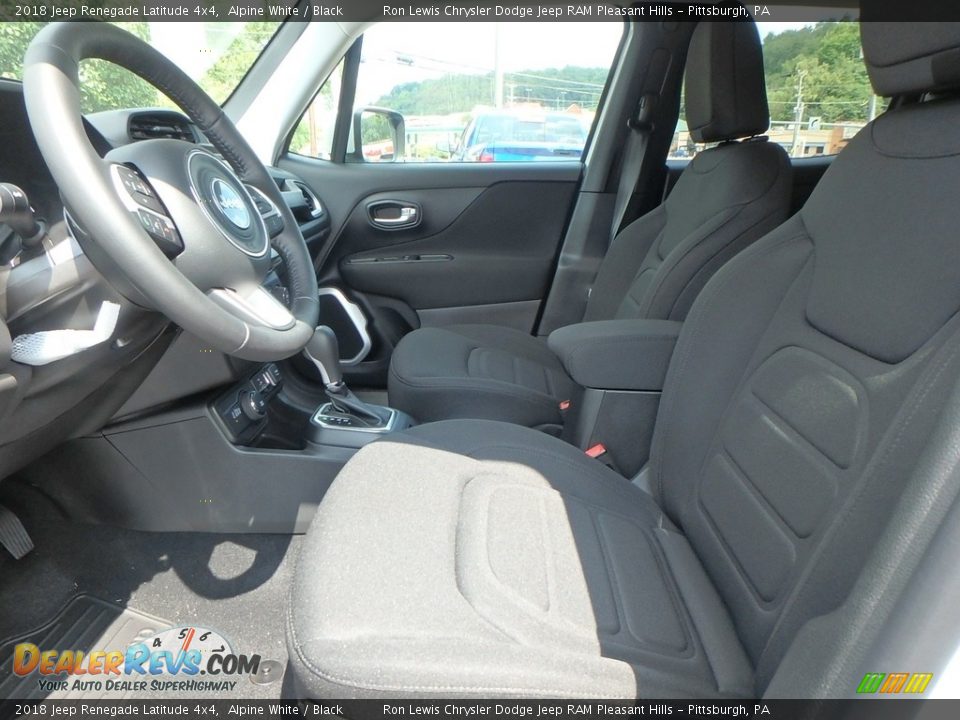 2018 Jeep Renegade Latitude 4x4 Alpine White / Black Photo #10