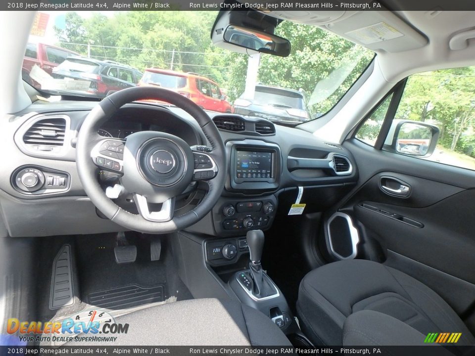 2018 Jeep Renegade Latitude 4x4 Alpine White / Black Photo #12