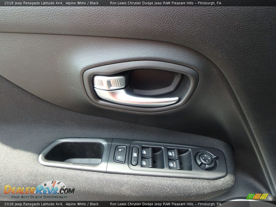 2018 Jeep Renegade Latitude 4x4 Alpine White / Black Photo #13