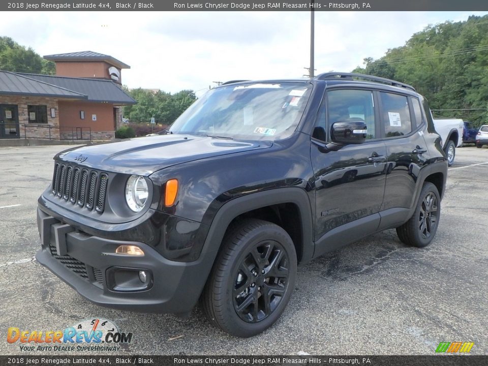 2018 Jeep Renegade Latitude 4x4 Black / Black Photo #1