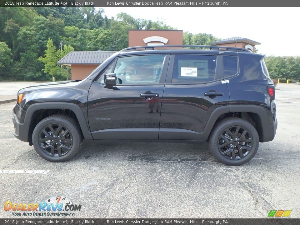 2018 Jeep Renegade Latitude 4x4 Black / Black Photo #2