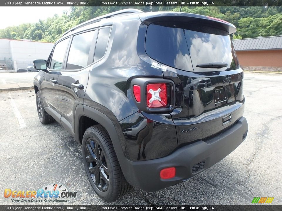 2018 Jeep Renegade Latitude 4x4 Black / Black Photo #3