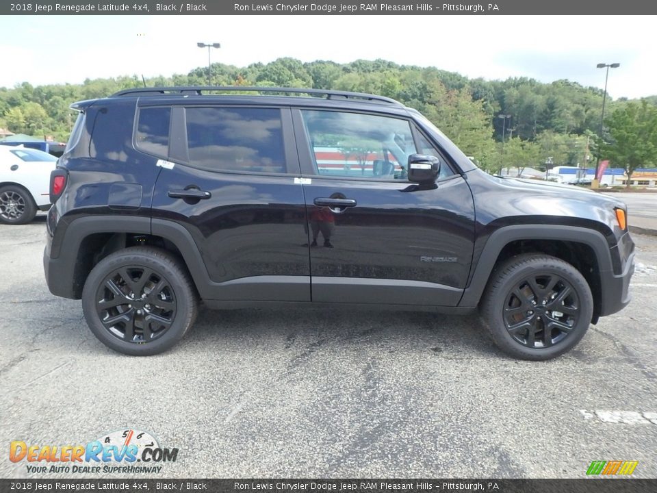 2018 Jeep Renegade Latitude 4x4 Black / Black Photo #6