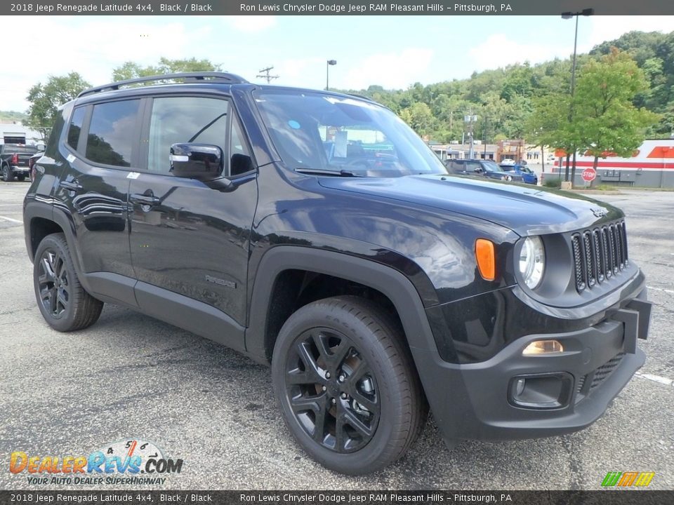 2018 Jeep Renegade Latitude 4x4 Black / Black Photo #7