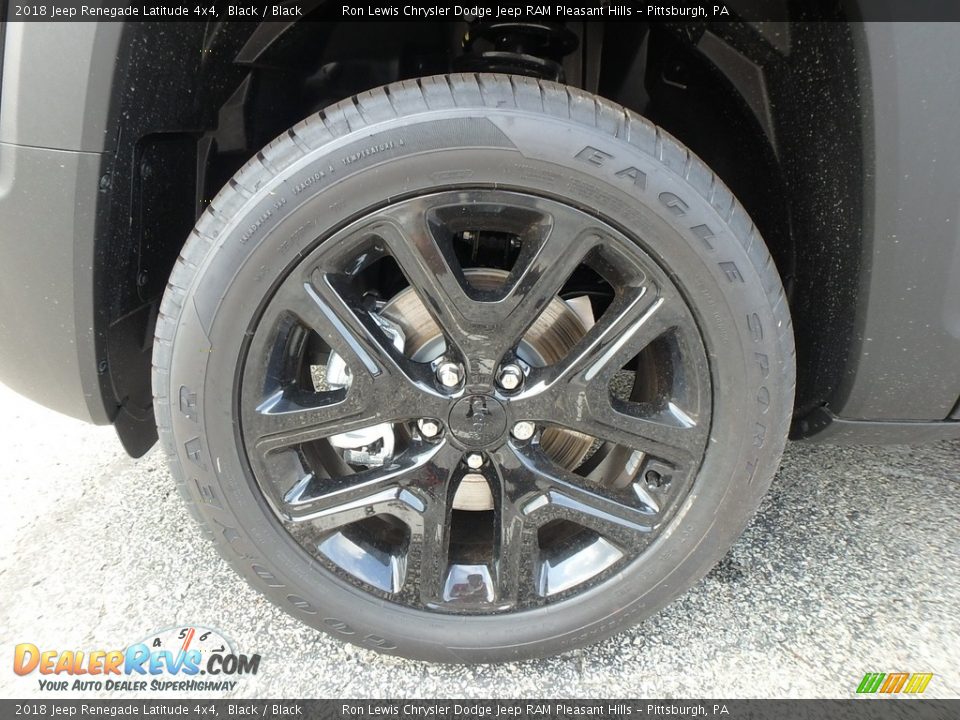 2018 Jeep Renegade Latitude 4x4 Black / Black Photo #9