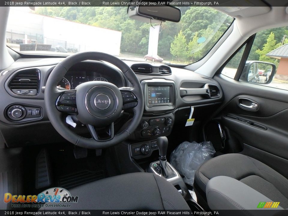 2018 Jeep Renegade Latitude 4x4 Black / Black Photo #12
