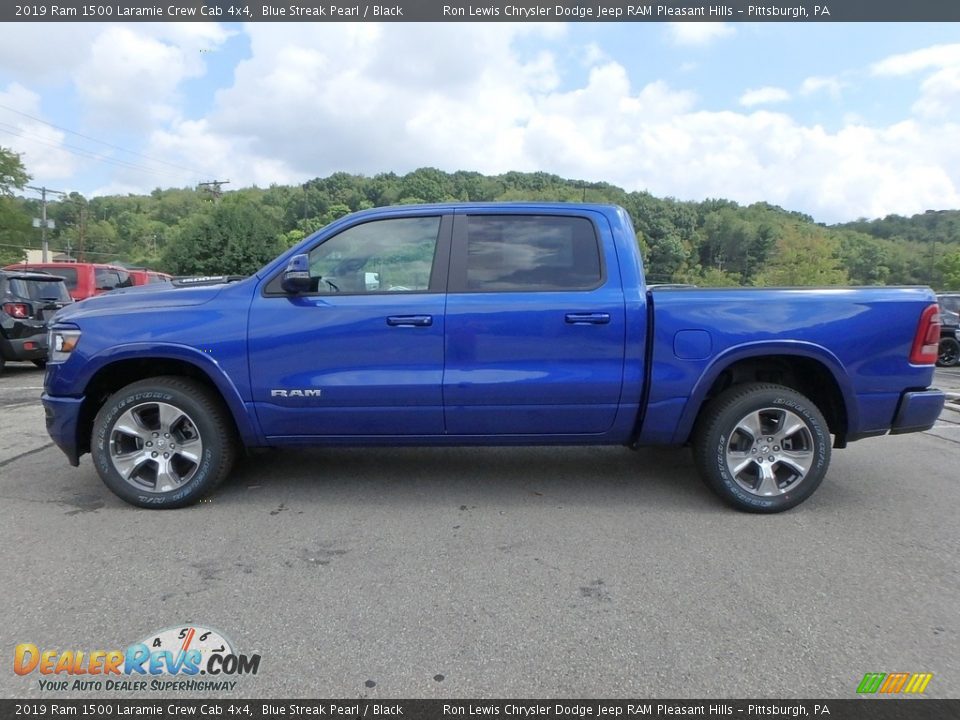 Blue Streak Pearl 2019 Ram 1500 Laramie Crew Cab 4x4 Photo #2