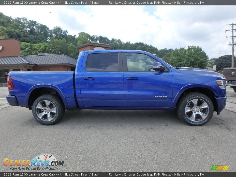 Blue Streak Pearl 2019 Ram 1500 Laramie Crew Cab 4x4 Photo #6