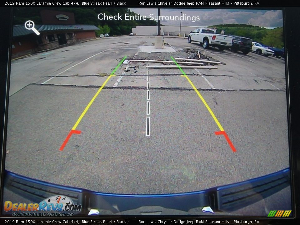 2019 Ram 1500 Laramie Crew Cab 4x4 Blue Streak Pearl / Black Photo #18