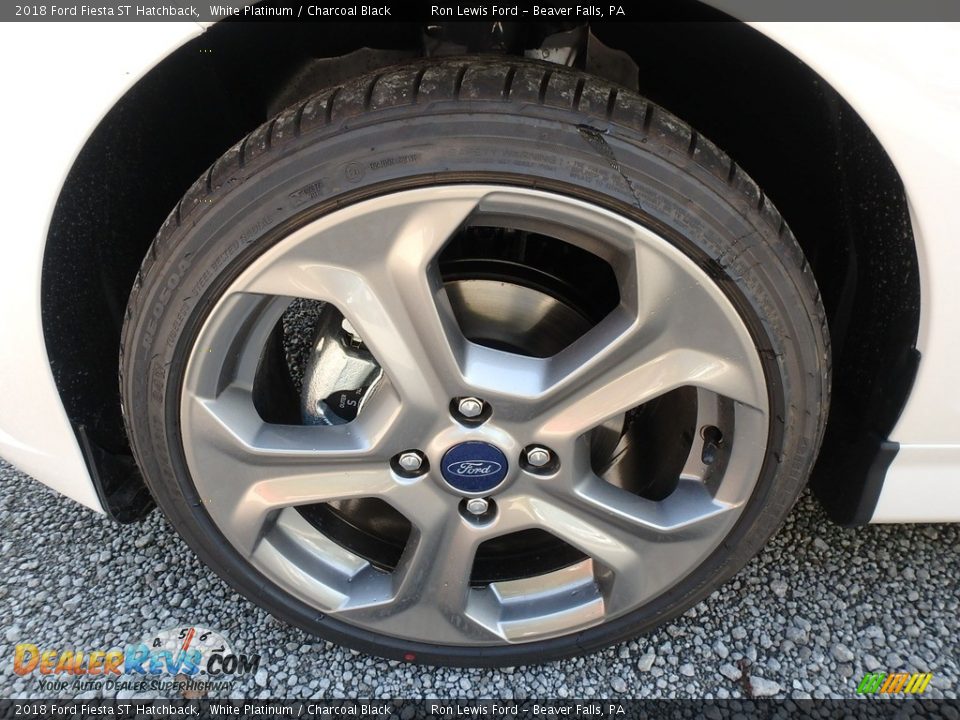 2018 Ford Fiesta ST Hatchback White Platinum / Charcoal Black Photo #11
