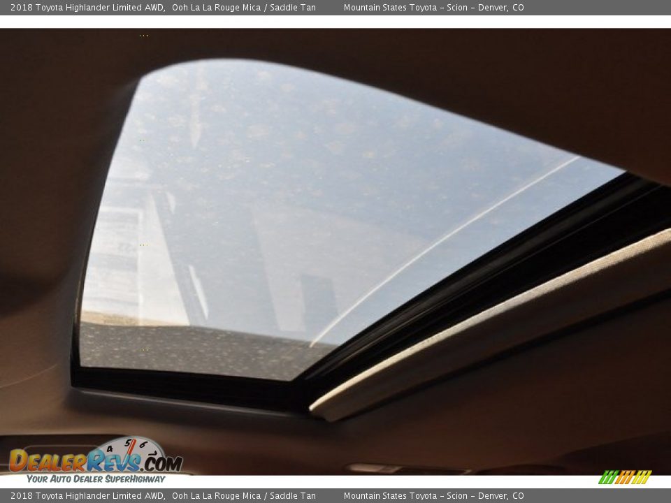 2018 Toyota Highlander Limited AWD Ooh La La Rouge Mica / Saddle Tan Photo #9