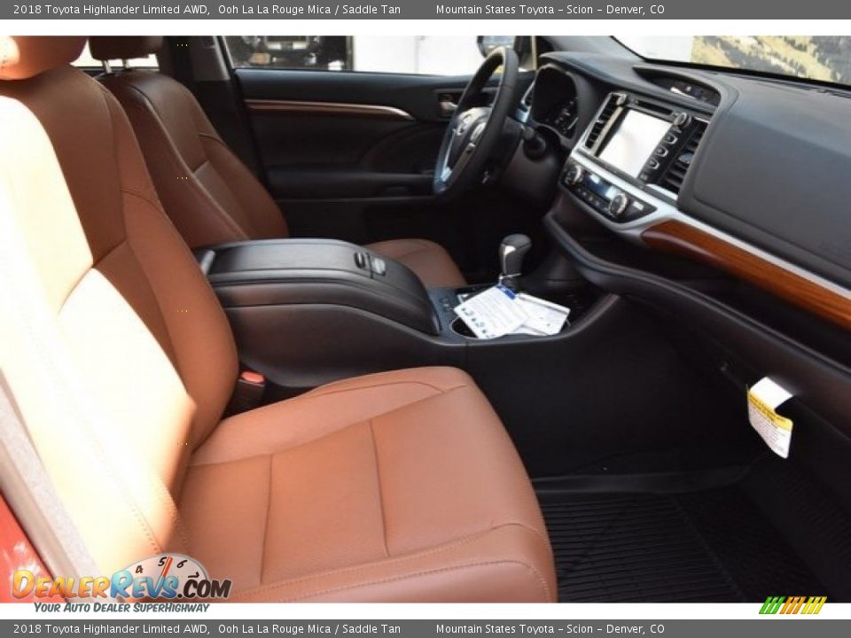 2018 Toyota Highlander Limited AWD Ooh La La Rouge Mica / Saddle Tan Photo #12