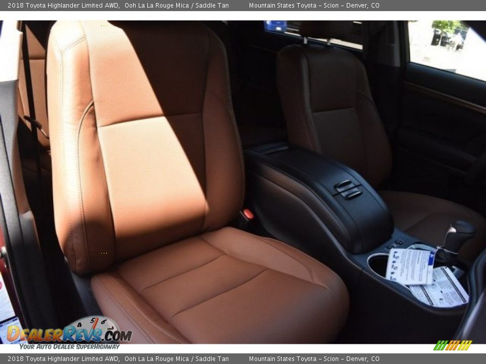 2018 Toyota Highlander Limited AWD Ooh La La Rouge Mica / Saddle Tan Photo #13