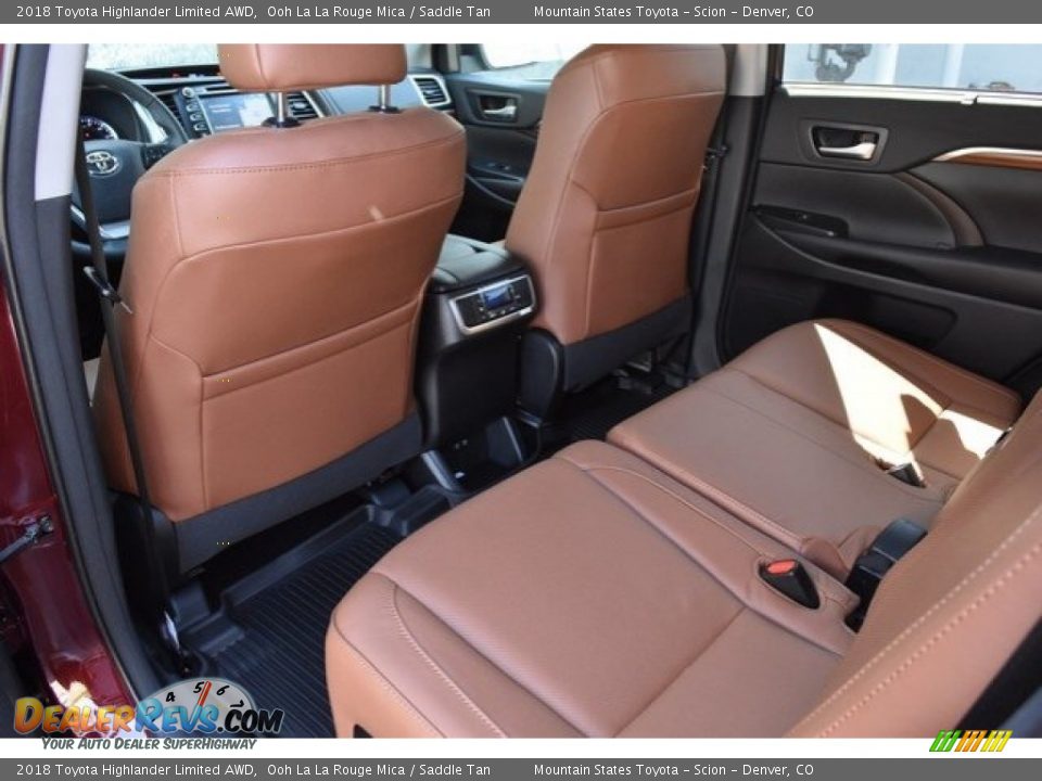 2018 Toyota Highlander Limited AWD Ooh La La Rouge Mica / Saddle Tan Photo #14