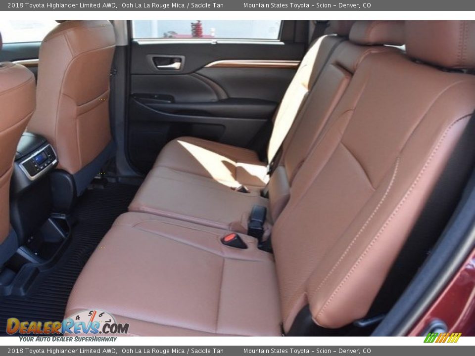 2018 Toyota Highlander Limited AWD Ooh La La Rouge Mica / Saddle Tan Photo #15